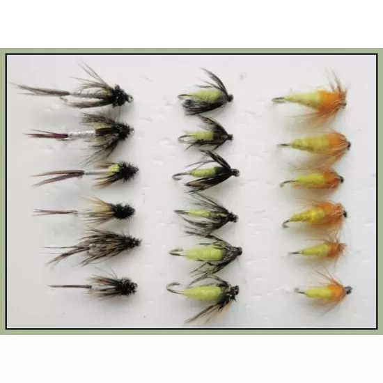 18 Nymph Flies, Hatching,Caddis and Amber