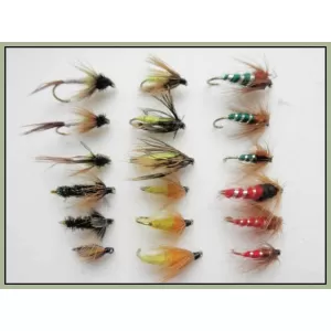 18 Nymph, 6 Varieties, Pupa,Sedge,Caddis etc