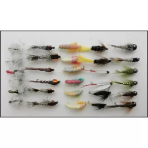30 Mixed Grayling Flies - Klinkhammer, hothead, tungsten, spiders, czechs