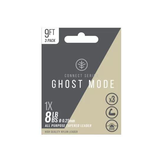9 Foot - Ghost Mode Tapered Leaders - 3 per Pack