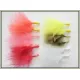 12 Beaded Marabou Nymph - Mixed Colour