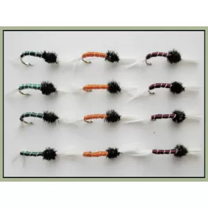 12 Standard Thoraxed Buzzer, Orange,Green & Claret