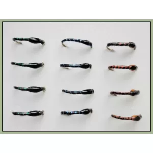 12 Barbless Crisp Packet Buzzer - Blue, Orange and Red