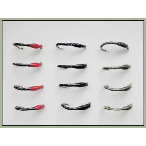 12 Barbless Epoxy Buzzer - Redhead,Black & Olive
