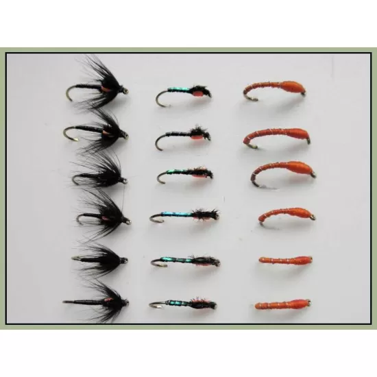 18 Barbless Buzzers,Blakestone,Blushing and Orange