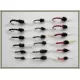 18 Standard Thorax Buzzers Black, Olive and Red
