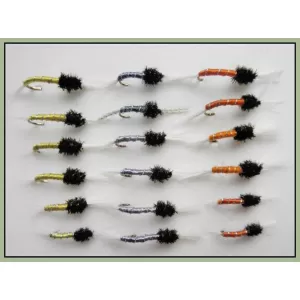 18 Standard Thoraxed Buzzers - Grey, Orange and Yellow