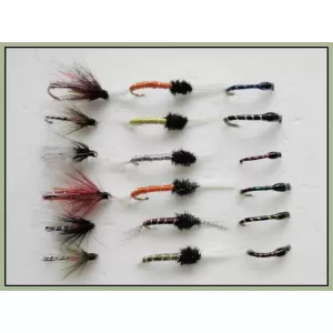 18 Flies, Emerger,Crisp Packet &,Thoraxed Buzzers