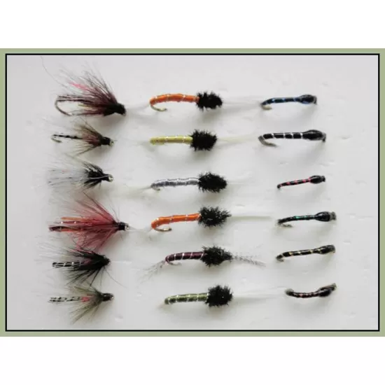 18 Flies, Emerger,Crisp Packet &,Thoraxed Buzzers
