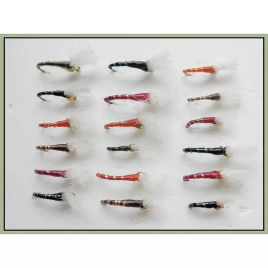 18 Goldhead Glass Epoxy - Red, Olive, Orange, Gold, Black