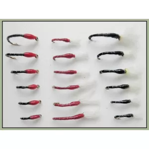 18 Epoxy Buzzer - Black and Red with Breathers & Redheads