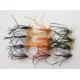 12 Flexi Daddy Long Legs - Orange, Black, Olive & Claret