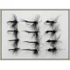 12 Dry Flies - Black Ant,Black Gnat & Spider
