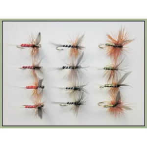 12 Spinners, Red, Black & Olive