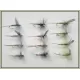 12 Dry Flies - Blue Dun, Olive Dun & Iron Blue Dun