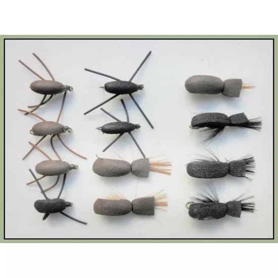 12 Barbless Beetles, Standard & Gum Beetles