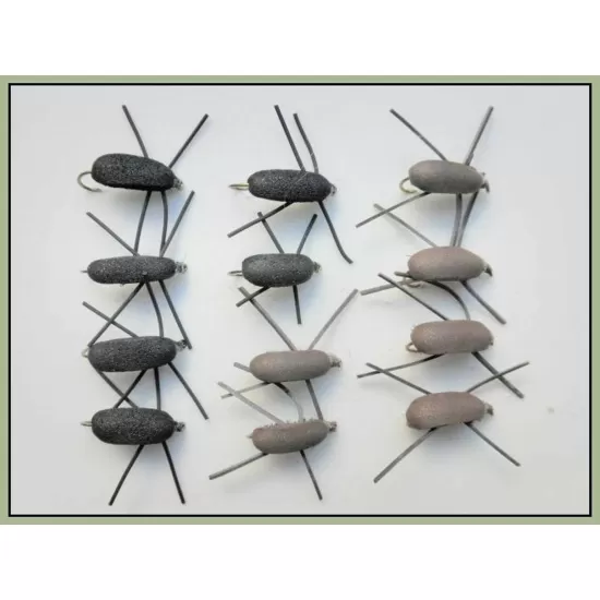 12 Mixed Barbless Gum Beetle