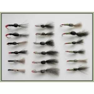 18 CDC Shuttlecocks - Black, Olive & Hares ear