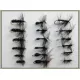 18 Dry Flies  - Ant, Black & Peacock and Knotted