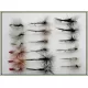 18 Parachute Dry Flies, mixed colours