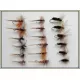 18 Dry Flies  - Hares Ear, Midge and Coachman