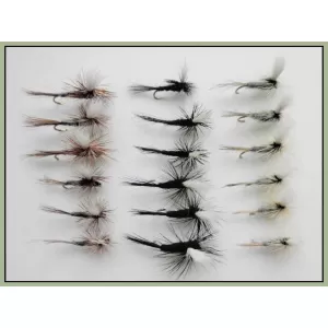 18 Parachute Dry Flies - Duster, Adams & Gnat