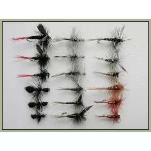 18 Dry Flies, Mixed 6 Varieties, Named