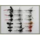 18 Dry Flies, Mixed 6 Varieties, Named