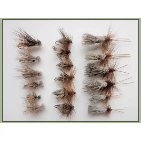 Barbless - 18 Sedge, Elk, G& H and Deer Hair