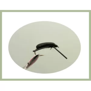 24 Beetles in a LARGE Troutflies Silicone Insert Box