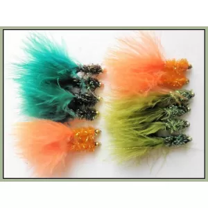 12 Goldhead Fritz, Orange,Olive & Black Green