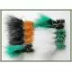 12 Goldhead Fritz, Orange/black, Green/white, black/green