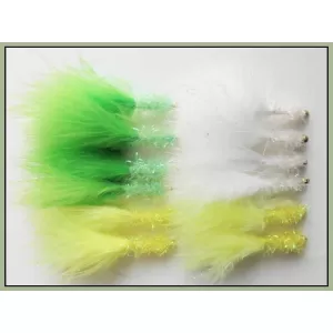 12 Goldhead Fritz,Lime,White & Yellow