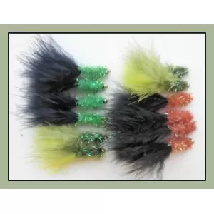 12 Goldhead Fritz - green/black, orange/black & olive varient
