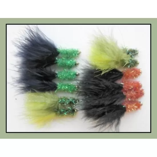 12 Goldhead Fritz - green/black, orange/black & olive varient