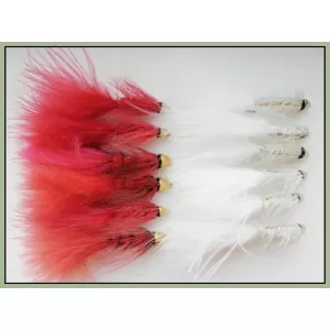 12 Red and White Conehead Bullet