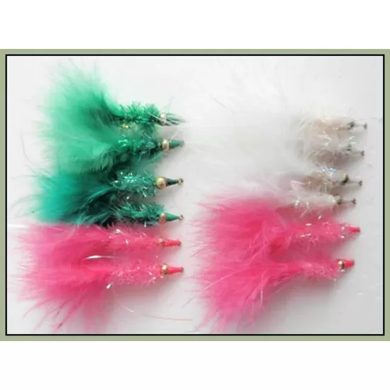 12 Goldhead Nomad - Green White and Pink