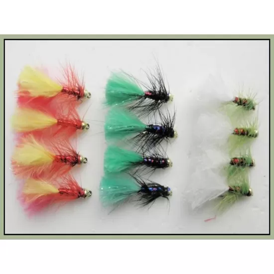 12 Mini Dancer - fire, black/green, white/green