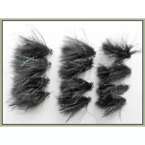 12 Mini Cats Whiskers - Black