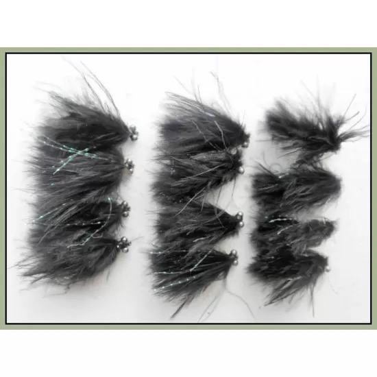 12 Mini Cats Whiskers - Black