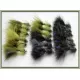 18 Goldhead Flash Damsels - Olive & Black