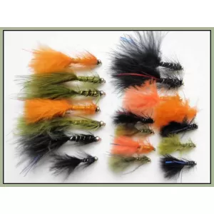 18 Mini and Standard Goldhead Flash Damsels