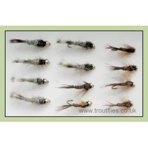 12 Goldhead Nymph - Hares Ear and Pheasant Tail