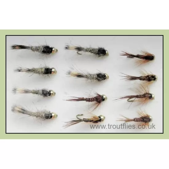 12 Goldhead Nymph - Hares Ear and Pheasant Tail