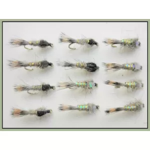 12 Hares Ear Nymph, Flash & Standard