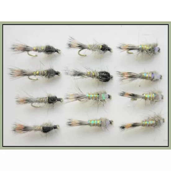 12 Hares Ear Nymph, Flash & Standard