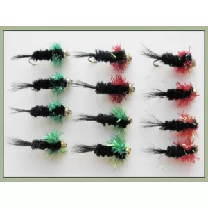 12 Goldhead Montana Red/Green Fritz