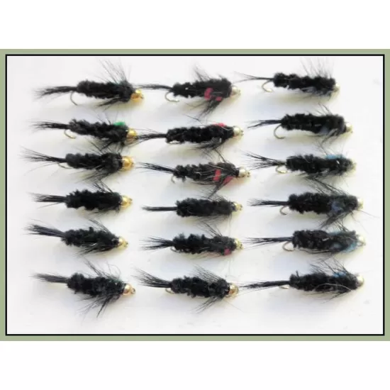 18 Goldhead Longshank Montana. Blue, Green & Red