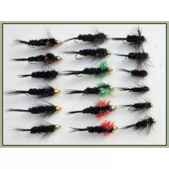 18 Barbless Goldhead Montana - Mixed Pack