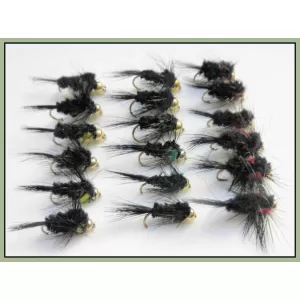 18 Montana Shortshank Goldhead - Red, Yellow, Green